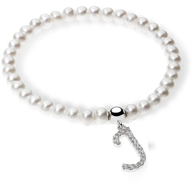 ARGENTO E PERLE BRACCIALE aab 042
